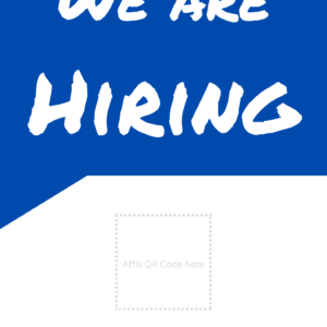 Job Posting Pack - x 1 Web Page + 6 Leaflets (inc. QR Code)