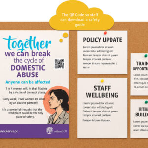 Domestic Abuse Awareness A4 Posters x 5